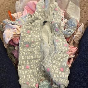 Calvin Klein hooded sweater onsie 0/3 months